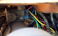 The connector above the steering column