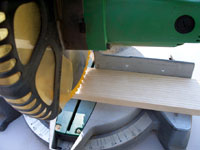 Using circular saw to cut first piece